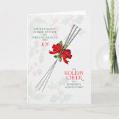 Cartes Pour Fêtes Annuelles Acupuncture Needles Seasonal Joy and Cheer (Devant)