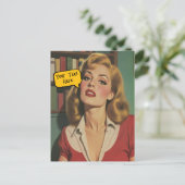 Cartes Pour Fêtes Annuelles Add a Caption Retro Glamour (Debout devant)