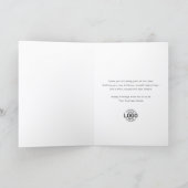 Cartes Pour Fêtes Annuelles Add Logo Whimsical Hand Painted Christmas Business (Intérieur)