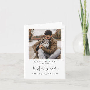 Cartes Pour Fêtes Annuelles ADELLA Photo moderne Best Chien Papa Noël