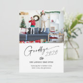 Cartes Pour Fêtes Annuelles Adieu 2020 la plus longue année jamais (Debout devant)