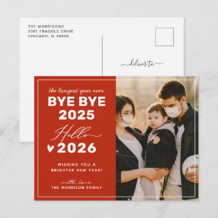 Cartes Pour Fêtes Annuelles Adieu 2024 Bonjour 2025 Bonne année photo