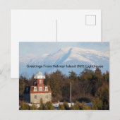 Cartes Pour Fêtes Annuelles Adirondacks (NY) Valcour Lighthouse Postcard (Devant / Derrière)