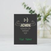 Cartes Pour Fêtes Annuelles Administrateur Administrateur IT Sysadmin Informat (Debout devant)