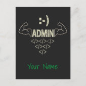 Cartes Pour Fêtes Annuelles Administrateur Administrateur IT Sysadmin Informat (Devant)