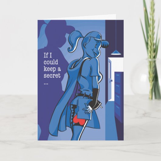 Cartes Pour Fêtes Annuelles Admirer secret (Devant)