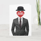 Cartes Pour Fêtes Annuelles Admirer secrète Gentleman (Devant)