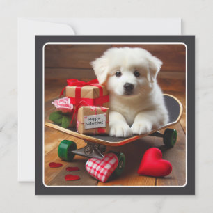 Cartes Pour Fêtes Annuelles Adorable Chiot Saint Valentin