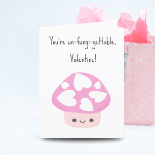 Cartes Pour Fêtes Annuelles Adorable Kawaii Champignon de la Saint-Valentin