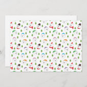 Cartes Pour Fêtes Annuelles Adorable Polar Bear Head Christmas (Devant / Derrière)