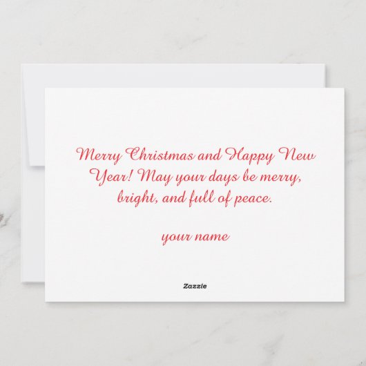 Cartes Pour Fêtes Annuelles Adorable Polar Bear Head Christmas (Dos)