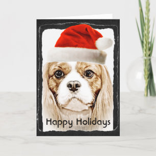 Cartes Pour Fêtes Annuelles Adorable Spaniel Cavalier King Charles