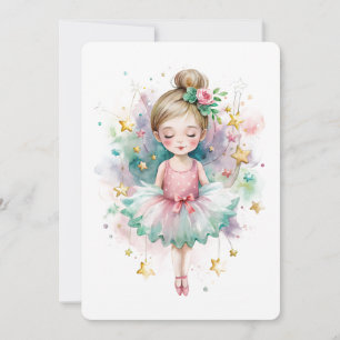 Cartes Pour Fêtes Annuelles Adorable Tutu Girl Appartement de vacances