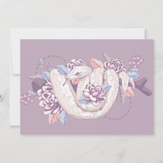 Cartes Pour Fêtes Annuelles Adorables Reptiles Personnalisés Serpent Enveloppé