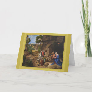 Cartes Pour Fêtes Annuelles Adoration de Giorgione des bergers 