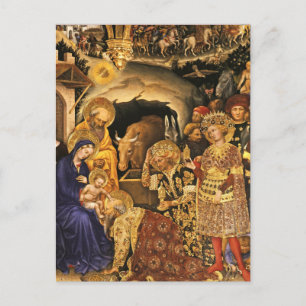 Cartes Pour Fêtes Annuelles ADORATION DE MAGI Gentile Da Fabriano, Noël