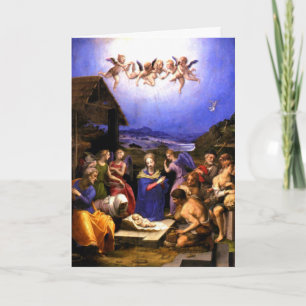 Cartes Pour Fêtes Annuelles Adoration des bergers - Bronzino - Italien