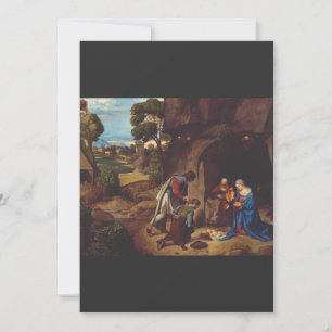 Cartes Pour Fêtes Annuelles Adoration des bergers par Giorgione