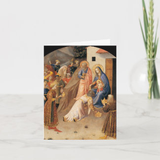 Cartes Pour Fêtes Annuelles Adoration des Mages par Fra Angelico 1423