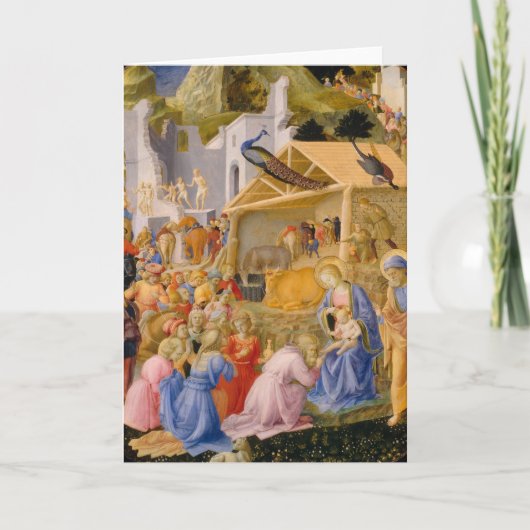Cartes Pour Fêtes Annuelles Adoration des Magi (Devant)