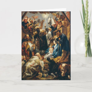Cartes Pour Fêtes Annuelles Adoration des Magi par Jordaens