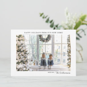 Cartes Pour Fêtes Annuelles Adresse de nouvelle maison moderne pour Noël Photo
