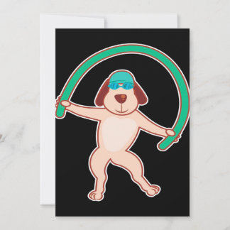 Cartes Pour Fêtes Annuelles Aérobic pour chien | Drôle cadeau