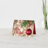 Cartes Pour Fêtes Annuelles Affaires de Noël rouge (Devant)