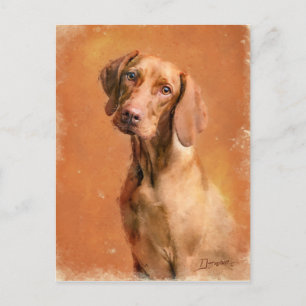 Cartes Pour Fêtes Annuelles Affarian Vizsla Dog Art Painting