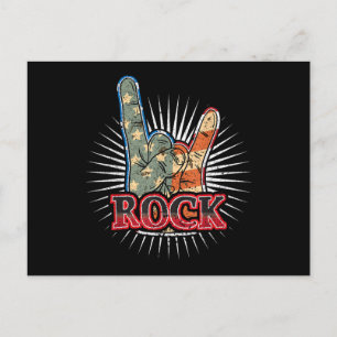 Cartes Pour Fêtes Annuelles Affiche de concert de groupe de Rock Vintage USA 7