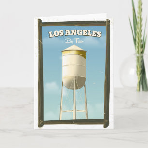 Cartes Pour Fêtes Annuelles Affiche de Los Angeles en train