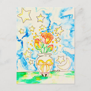 Cartes Pour Fêtes Annuelles Affiche de rose