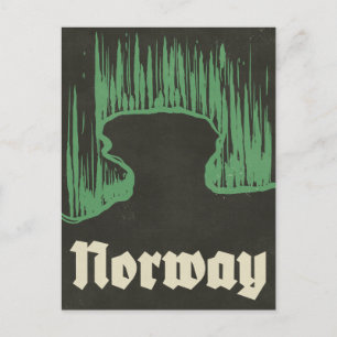 Cartes Pour Fêtes Annuelles Affiche de ski de voyage en Norvège