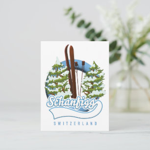Cartes Pour Fêtes Annuelles Affiche de ski Schanfigg Suisse