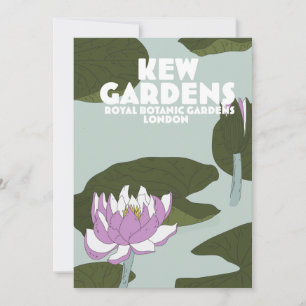 Cartes Pour Fêtes Annuelles Affiche de voyage de Kew Gardens à Londres