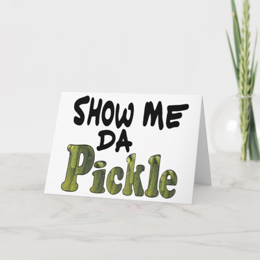 Cartes Pour Fêtes Annuelles Afficher Da Pickle (Devant)