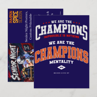 Cartes Pour Fêtes Annuelles Affiches de soirée des seniors – Sports imprimable
