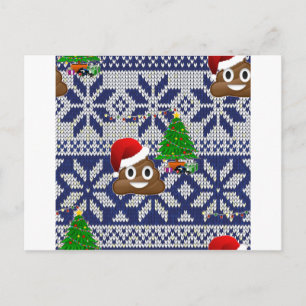 Cartes Pour Fêtes Annuelles affreux pull-over de Noël émoji