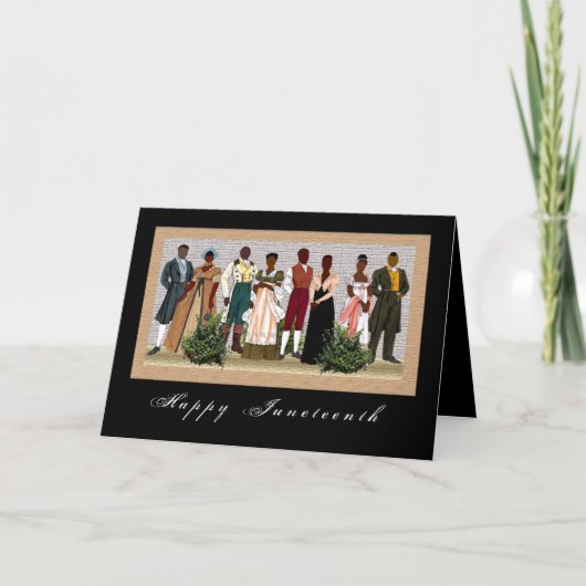 Cartes Pour Fêtes Annuelles Africain-Américain (Devant)