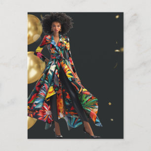 Cartes Pour Fêtes Annuelles African American Black Queen Melanin Sista Shopp