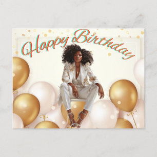 Cartes Pour Fêtes Annuelles African American Black Queen Melanin Sista Shopp
