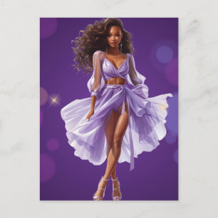 Cartes Pour Fêtes Annuelles African American Black Queen Melanin Sista Shopp