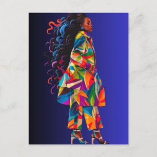 Cartes Pour Fêtes Annuelles African American Black Queen Melanin Sista Shopp