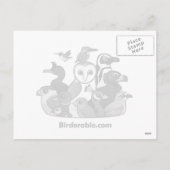 Cartes Pour Fêtes Annuelles African Grey Père Noël (Dos)