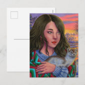 Cartes Pour Fêtes Annuelles "Afterglow" postcard (Devant / Derrière)