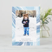 Cartes Pour Fêtes Annuelles Agate glacée | Hanoukka Photo (Debout devant)