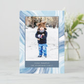 Cartes Pour Fêtes Annuelles Agate glacée | Hanoukka Photo (Debout devant)