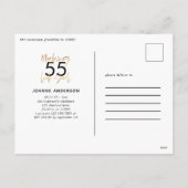 Cartes Pour Fêtes Annuelles âge modifiable chic anniversaire multi photo scrip (Dos)