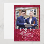 Cartes Pour Fêtes Annuelles Agence immobilière Noël d'affaires (Devant / Derrière)