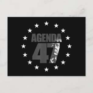 Cartes Pour Fêtes Annuelles Agenda 47 Campagne patriotique de réélection de Tr